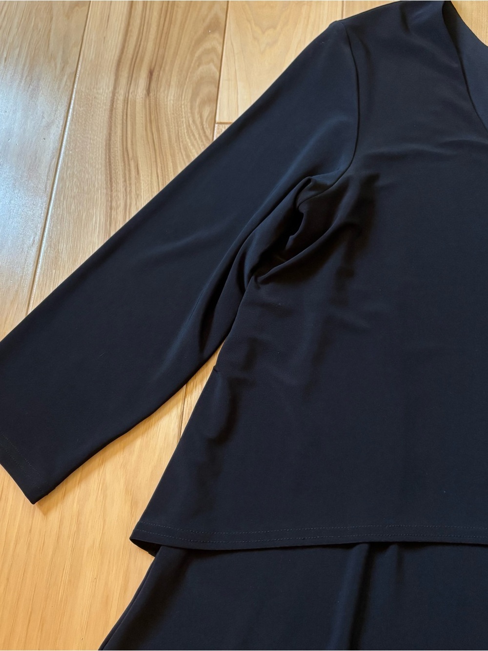 Sympli Canada Trapeze Black Layered Accent Top - Picture 3 of 10